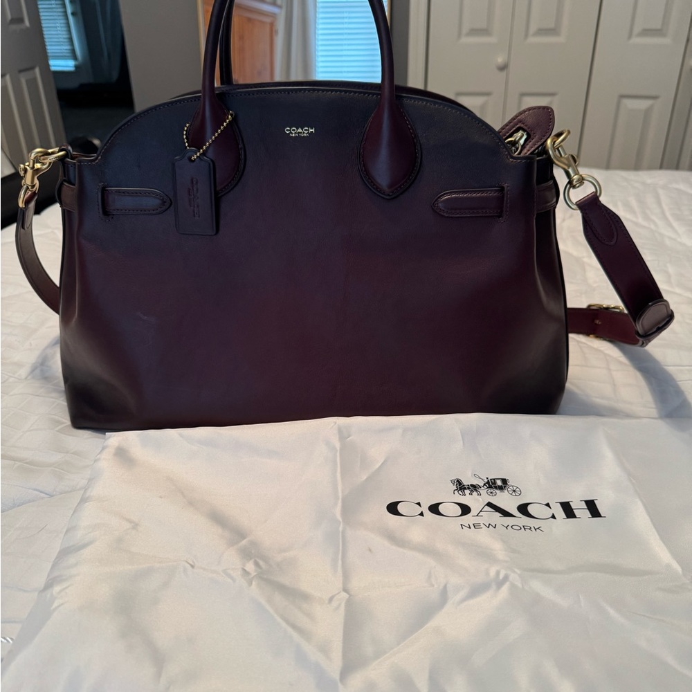 Coach Empire Carryall Bag 40 in Brass Merlot